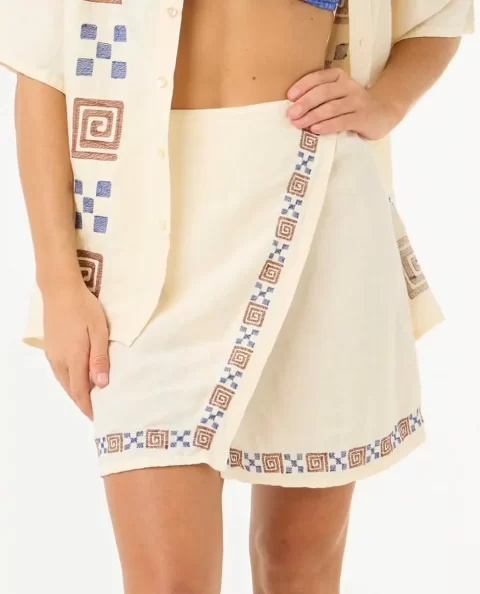 Skirts Women Rip Curl San Carlos Embroidered Mini Skirt