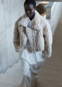 Skov Faux Shearling Jacket - Ivory Outerwear The Frankie Shop Women White - Image 3