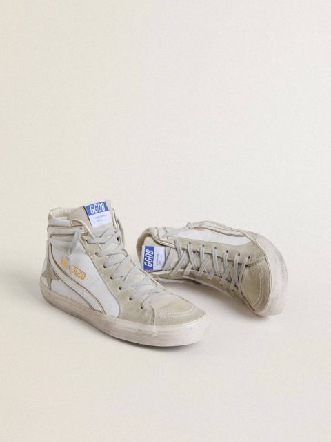 Slide Golden Goose Men Men's Slide In Leather With Suede Details - Image 2