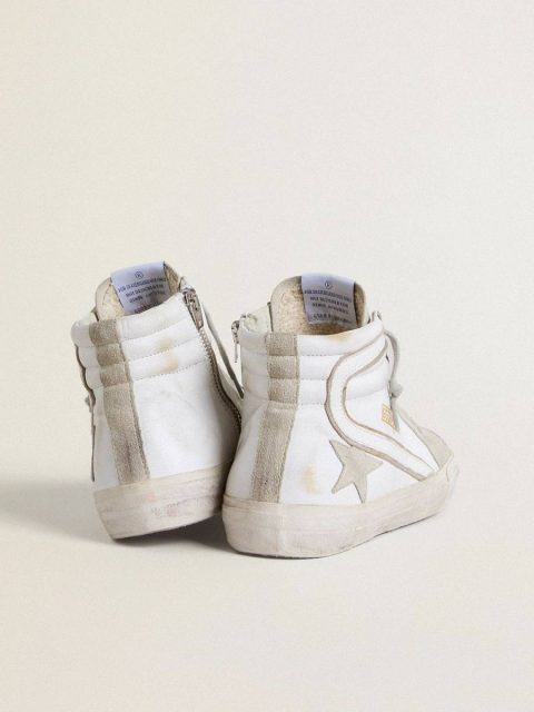 Slide Golden Goose Men Men's Slide In Leather With Suede Details - Image 5