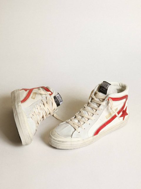 Slide With A Red Laminated Leather Star And Flash Slide Golden Goose Women - Image 2