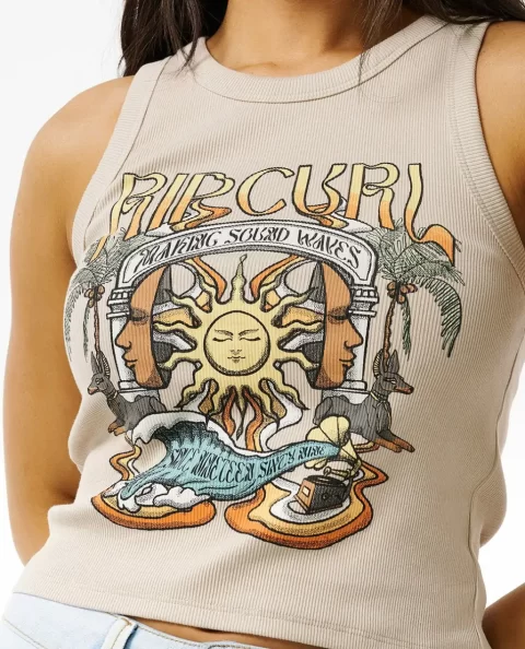 Sounds Wave Ribbed Tank Top Tees & Tanks Rip Curl Women - Image 5