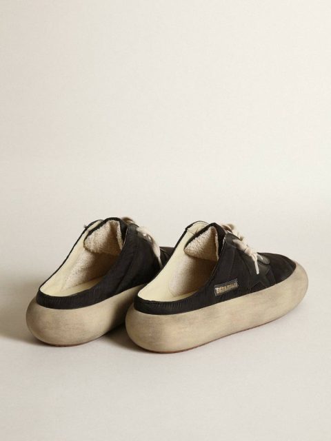 Space-Star Golden Goose Women Women's Space-Star Sabots With Leather Star And Shearling Lining - Image 5
