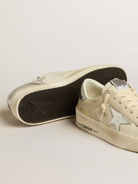 Stardan In Nappa With Silver Mirror-Effect Star And Heel Tab Women Golden Goose Stardan - Image 3