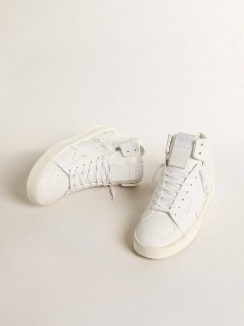 Stardan Men Golden Goose Men’s Bio-Based Mid-Stardan With White Star And Heel Tab - Image 2
