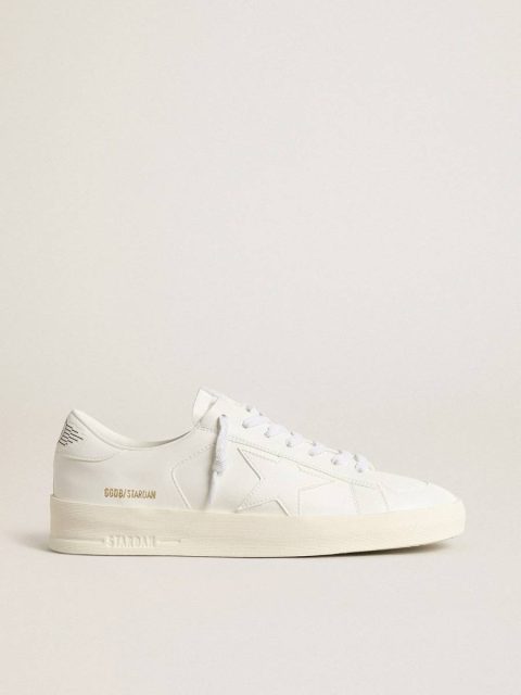 Stardan Men Men’s Bio-Based Stardan With White Star And Heel Tab Golden Goose