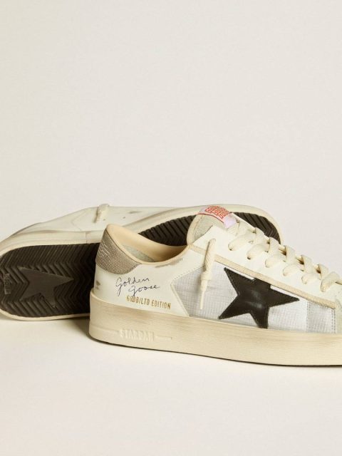 Stardan Men's Stardan In Leather And Nylon With Black Leather Star And Nubuck Heel Tab Men Golden Goose - Image 3