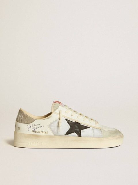 Stardan Men's Stardan In Leather And Nylon With Black Leather Star And Nubuck Heel Tab Men Golden Goose