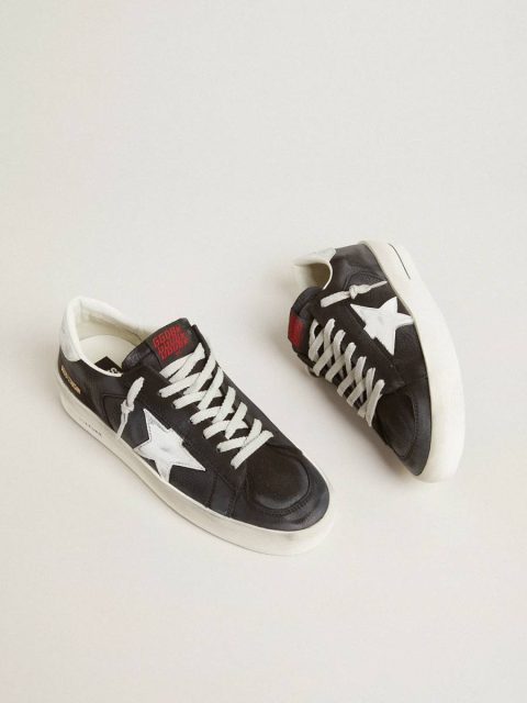 Stardan Stardan In Black Nubuck And Mesh With Gray Leather Star And Heel Tab Men Golden Goose - Image 2