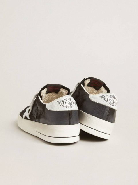 Stardan Stardan In Black Nubuck And Mesh With Gray Leather Star And Heel Tab Men Golden Goose - Image 4