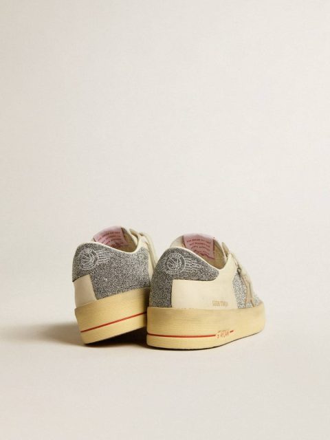 Stardan Women's Stardan In Suede With Sand Star And Silver Swarovski Crystal Inserts Golden Goose Women - Image 4