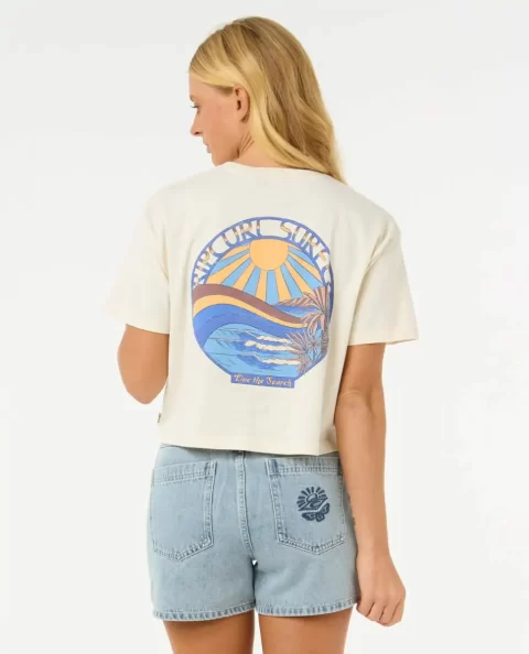 Sun & Sea Crop Tee Rip Curl Women Tees & Tanks - Image 3