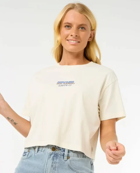 Sun & Sea Crop Tee Rip Curl Women Tees & Tanks