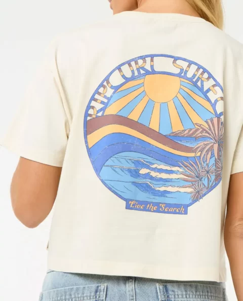 Sun & Sea Crop Tee Rip Curl Women Tees & Tanks - Image 5