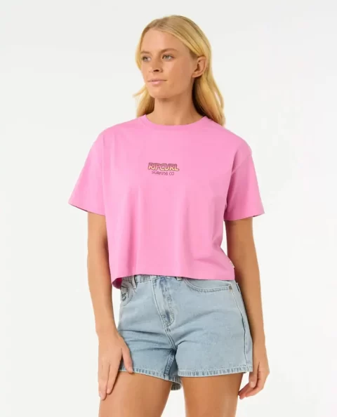 Sun & Sea Crop Tee Tees & Tanks Women Rip Curl - Image 2