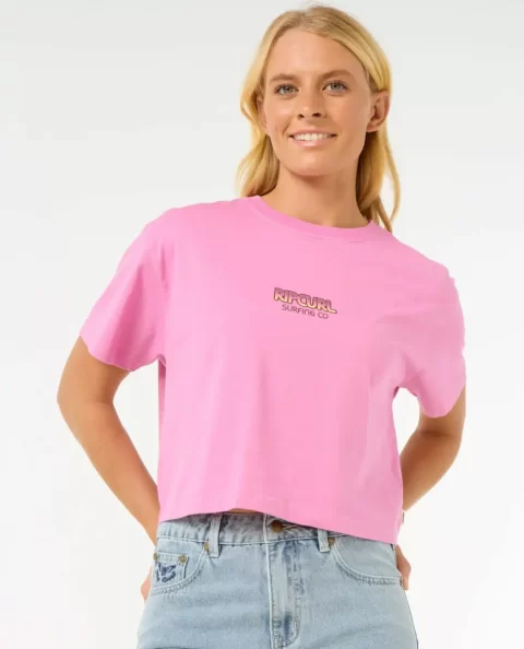 Sun & Sea Crop Tee Tees & Tanks Women Rip Curl - Image 5