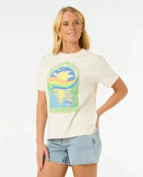 Sun & Sea Relaxed Tee Tees & Tanks Rip Curl Women - Image 2
