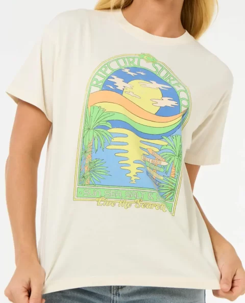 Sun & Sea Relaxed Tee Tees & Tanks Rip Curl Women - Image 5