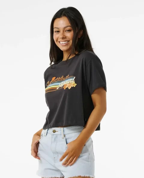 Sunset Crop Tee Women Tees & Tanks Rip Curl - Image 2