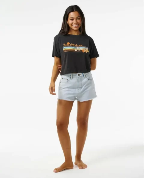 Sunset Crop Tee Women Tees & Tanks Rip Curl - Image 4
