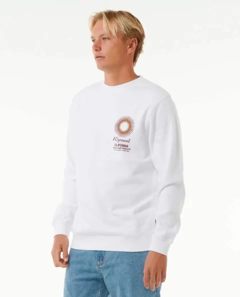 Sunset Desto Crew Rip Curl Mens Hoodies & Fleece - Image 2