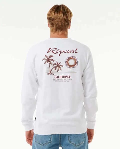 Sunset Desto Crew Rip Curl Mens Hoodies & Fleece - Image 3