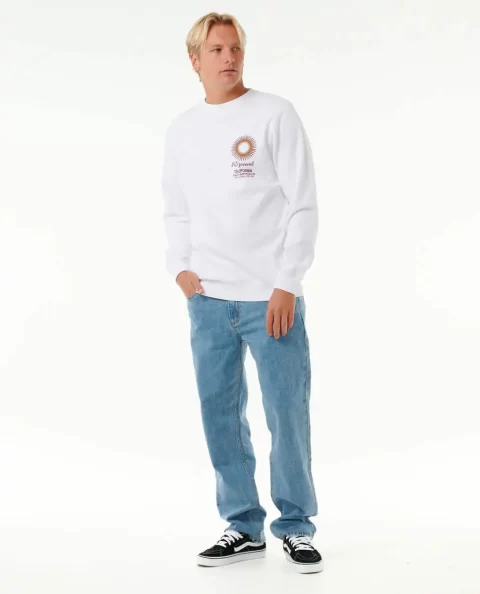 Sunset Desto Crew Rip Curl Mens Hoodies & Fleece - Image 4