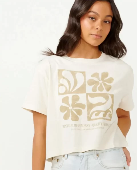 Sunset Seeker Crop Tee Women Rip Curl Tees & Tanks