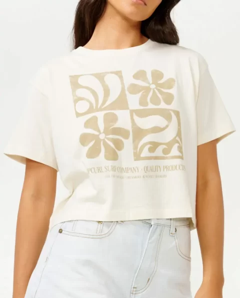 Sunset Seeker Crop Tee Women Rip Curl Tees & Tanks - Image 5