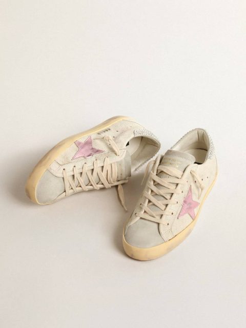 Super-Star Ecru Golden Goose Super-Star Ltd In Ecru With Swarovski Crystal Heel Tab Women - Image 2