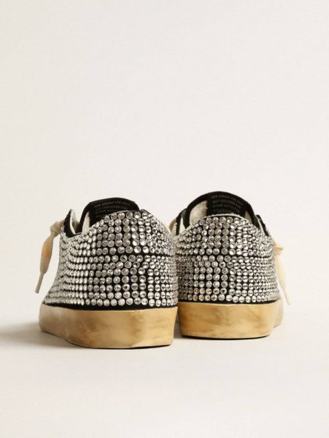 Super-Star Golden Goose Super-Star Ltd With Swarovski Crystals And Black Leather Star Women - Image 5