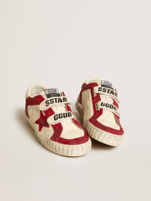 Super-Star Golden Goose Women's Old School In Nappa With Red Nubuck Star And Nappa Heel Tab Women - Image 2