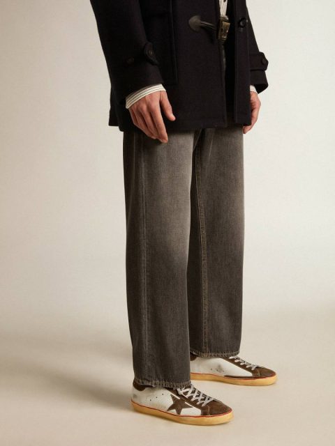 Super-Star Men Golden Goose Men's Super-Star Ltd With Brown Suede Star And Heel Tab - Image 3