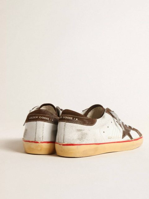 Super-Star Men Golden Goose Men's Super-Star Ltd With Brown Suede Star And Heel Tab - Image 5