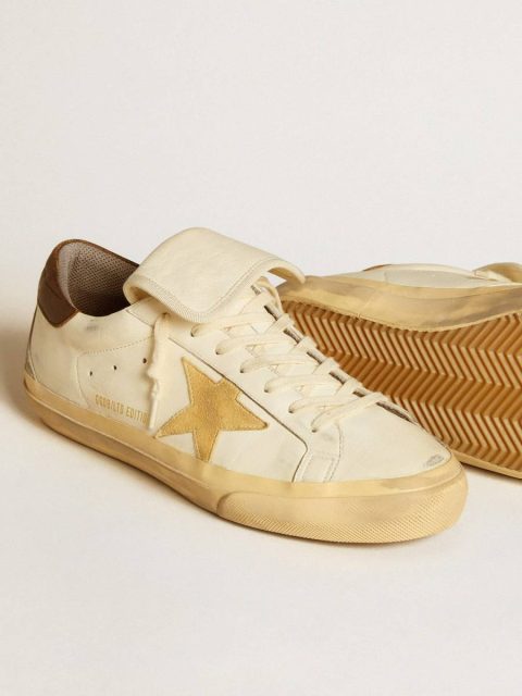 Super-Star Men Men's Super-Star Ltd In Nappa With Suede Star And Brown Heel Tab Golden Goose - Image 3