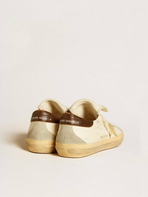 Super-Star Men Men's Super-Star Ltd In Nappa With Suede Star And Brown Heel Tab Golden Goose - Image 4