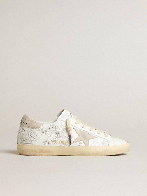 Super-Star Men’s Super-Star Ltd Cny In White Leather With Lettering On The Upper Men Golden Goose