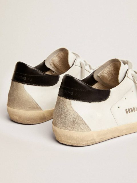 Super-Star Men's Super-Star With Black Heel Tab And Metal Stud Lettering Golden Goose Men - Image 2