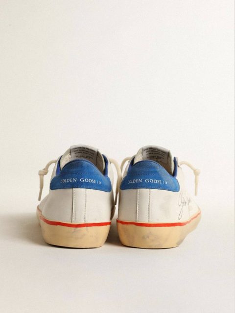 Super-Star Men’s Super-Star With Perforated Star And Blue Suede Heel Tab Golden Goose Men - Image 4