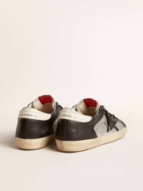 Super-Star Women Super-Star Ltd In Metallic Leather With Black Leather Star And Inserts Golden Goose - Image 4