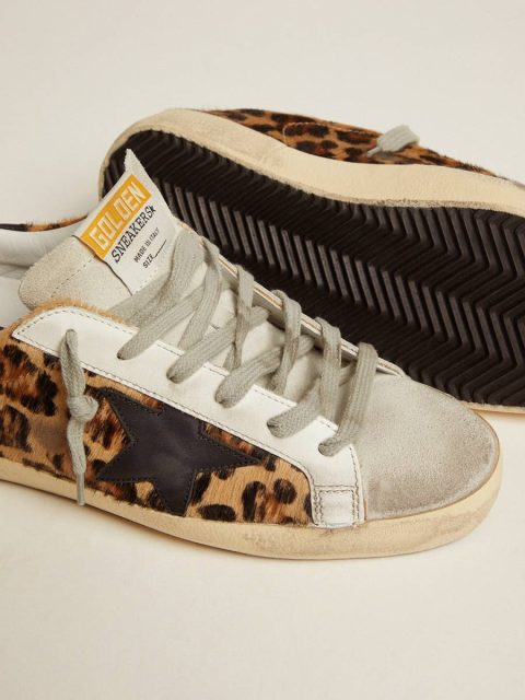 Super-Star Women Women's Super-Star In Leopard Print Leather Golden Goose - Image 3