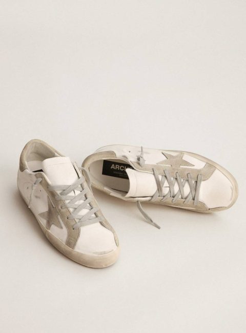 Super-Star Women’s Super-Star With Gray Suede Star And Heel Tab Women Golden Goose - Image 2