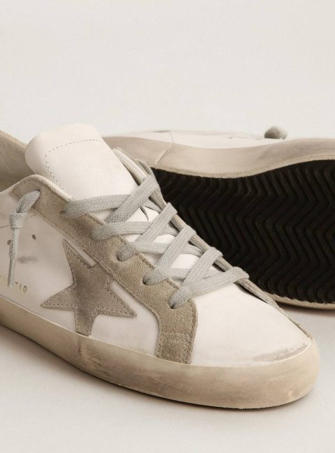 Super-Star Women’s Super-Star With Gray Suede Star And Heel Tab Women Golden Goose - Image 3