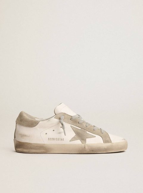 Super-Star Women’s Super-Star With Gray Suede Star And Heel Tab Women Golden Goose