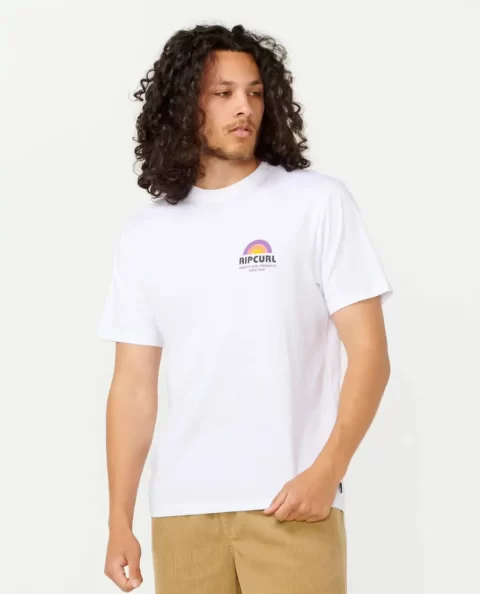 Surf Revival Line Up Tee Tees & Tanks Rip Curl Mens - Image 2