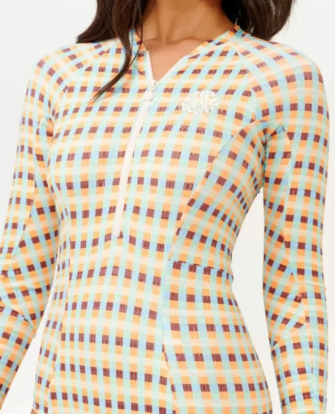 Surf Suits Lottie Check Long Sleeve Upf Surf Suit Women Rip Curl - Image 4
