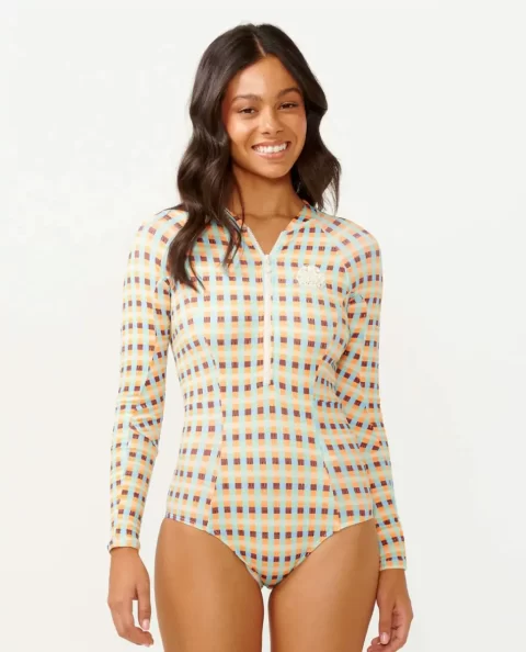 Surf Suits Lottie Check Long Sleeve Upf Surf Suit Women Rip Curl - Image 5
