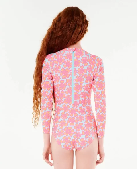 Swimwear Rip Curl Kids Neon Isles Long Sleeve Surfsuit - Image 3