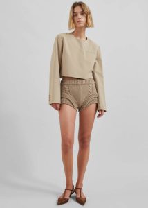 Tamsin Top - Beige Women Tops The Frankie Shop Beige - Image 3