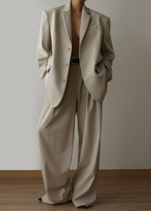 Tansy Pleated Trousers - Beige Beige Women Bottoms The Frankie Shop - Image 2